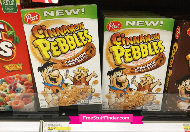 $1.07 (Reg $2.57) Post Cinnamon Pebbles Cereal at Target