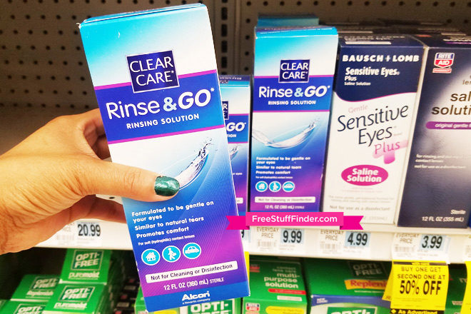 *HOT* FREE Clear Care Rinse & Go Solution at Rite Aid + $0.07 Moneymaker