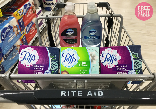 $0.55 (Reg $2) Puffs Tissues & Dawn Dish Soap at Rite Aid