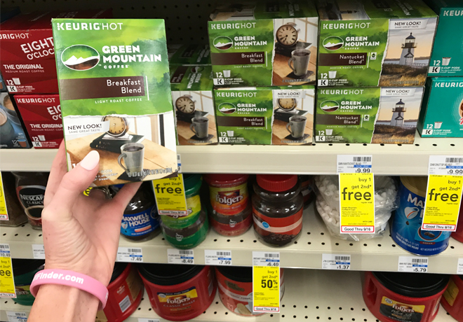 $0.33 per K-Cup Green Mountain Coffee K-Cups at CVS