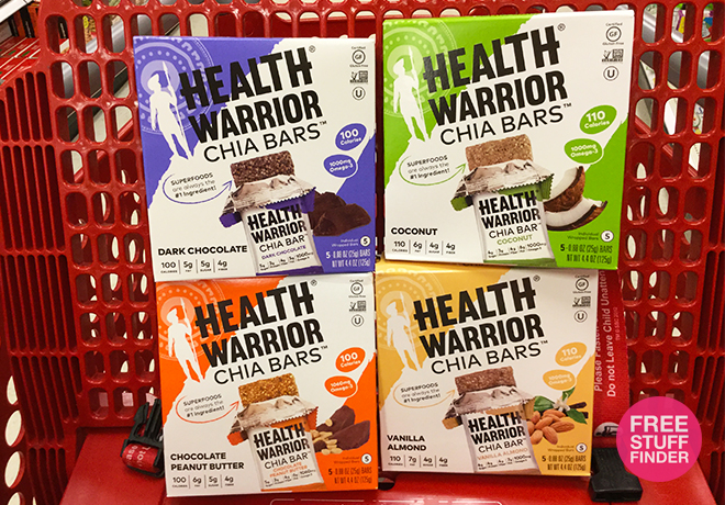*NEW* 50% Off Health Warrior Chia Bars Cartwheel at Target (Today Only!)