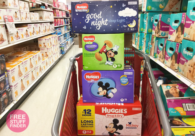 $16.49 (Reg $24.29) Huggies Super Pack Diapers at Target + FREE Baby Food