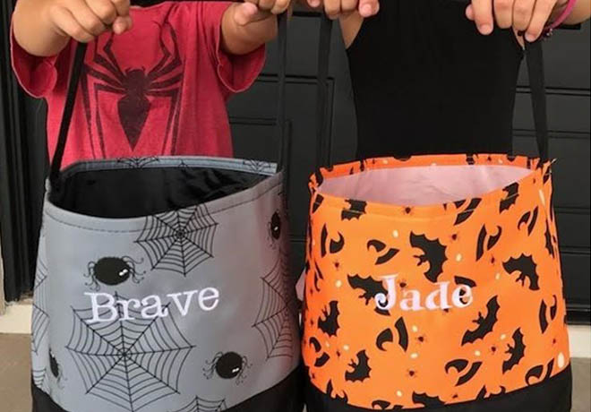 $13.99 (Reg $25) Personalized Trick or Treat Buckets (Today Only!)