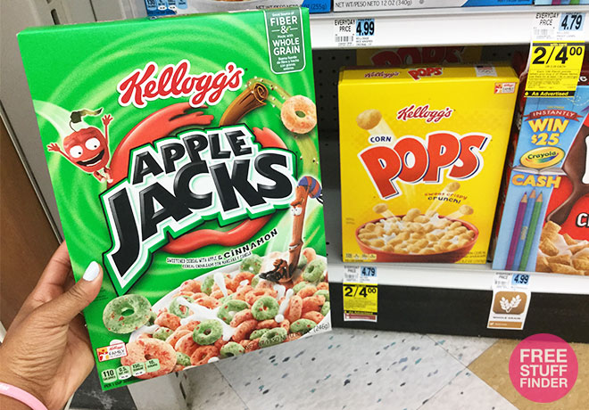 *HOT* $0.50 (Reg $4.79) Kellogg’s Apple Jacks or Corn Pops Cereal at Rite Aid