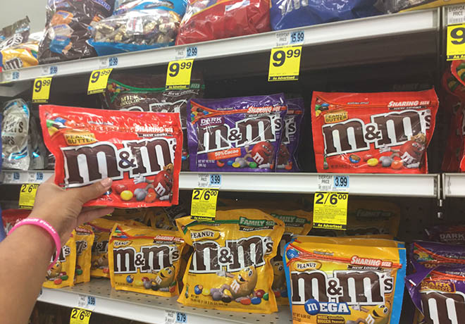 $1.50 (Reg $4) M&M’s Candy Bags at Rite Aid