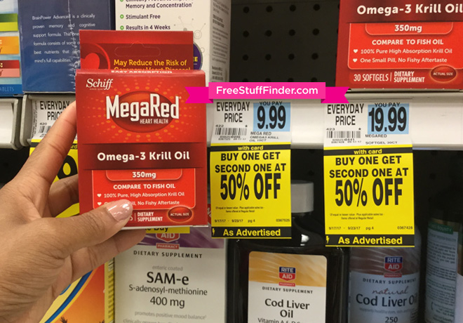 $5.49 (Reg $10) MegaRed Omega-3 Krill Oil at Rite Aid (Print Now!)