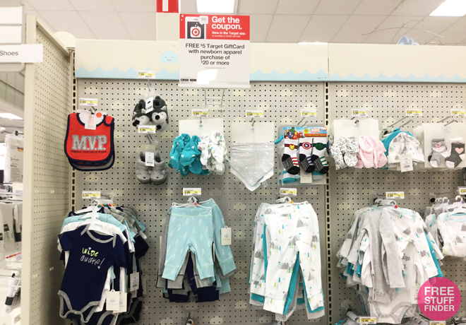 *HOT* FREE $5 Target Gift Card with $20 Newborn Apparel Purchase