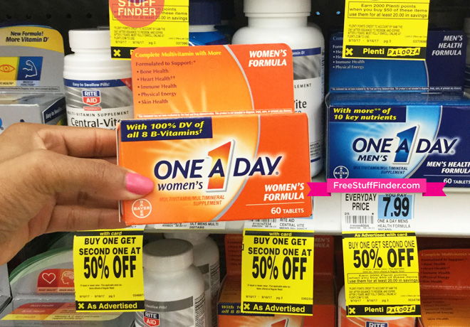 $3.99 (Reg $8) One A Day Vitamins at Rite Aid (Print Now!)