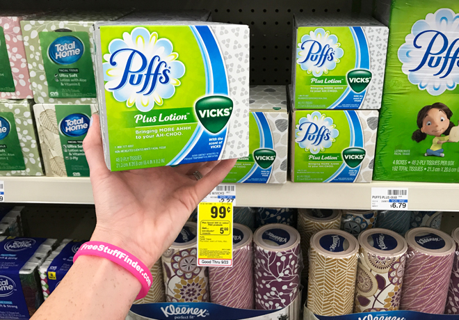 $0.49 (Reg $2.27) Puffs Facial Tissue at CVS (Print Now!)