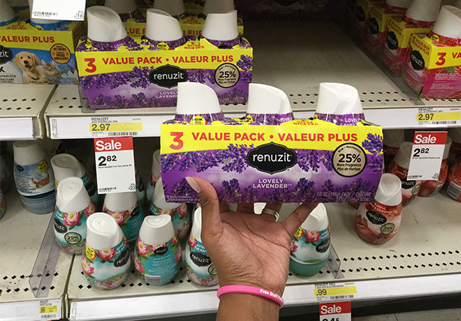 $1.36 (Reg $2.97) Renuzit Lavender 3-Pack at Target