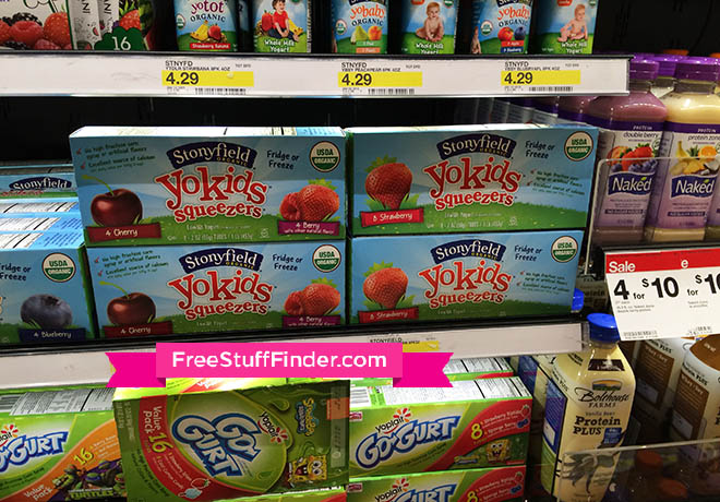 $1.84 (Reg $4) Stonyfield YoKids Organic Squeezers at Target