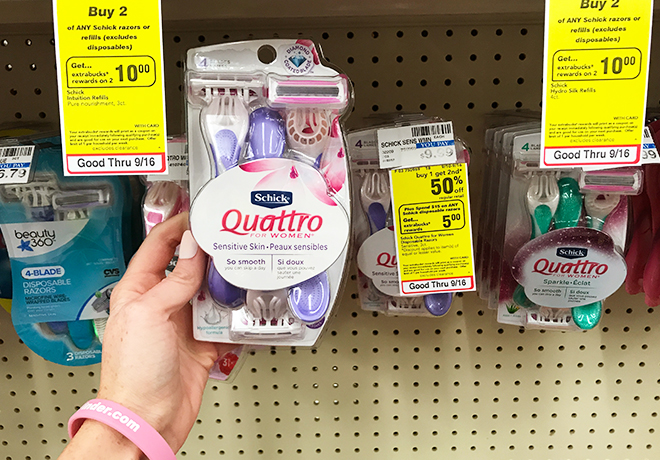 *HOT* $1.99 (Reg $10) Schick Quattro Women's Disposable Razors at CVS (Print Now!)