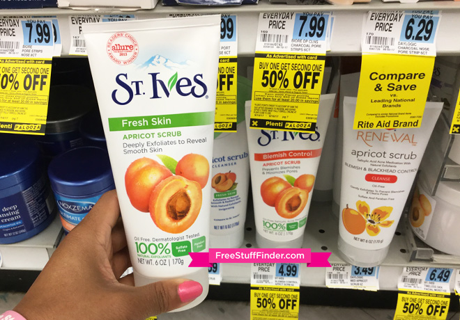 $2.24 (Reg $5) St. Ives Facial Scrub at Rite Aid (Print Now!)