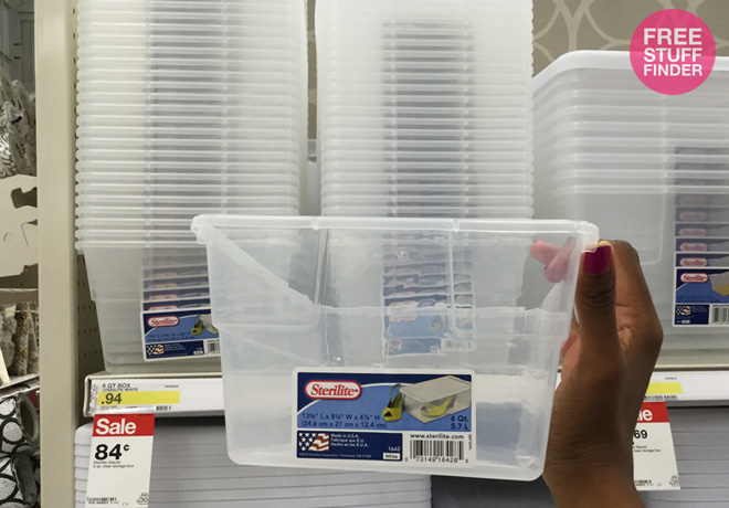 *HOT* $0.76 Sterilite Storage Boxes at Target