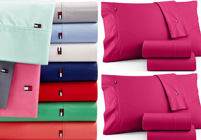 *HOT* $13.99 (Reg $40) Tommy Hilfiger Solid Core Sheet Sets