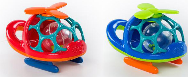 Two toy helicopters