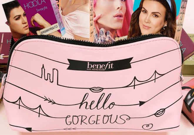 FREE Cosmetic Bag at Benefit + 2 FREE Value Set With Purchase