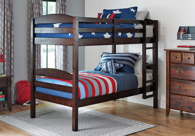 $189 (Reg $309) Twin Bunk Bed & 2 Mattresses + FREE Shipping
