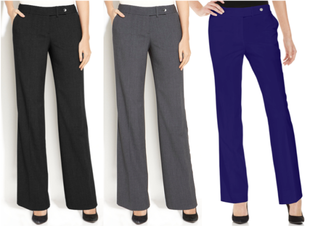 $27.99 (Reg $60) Women's Calvin Klein Classic-Fit Trousers + FREE Pickup