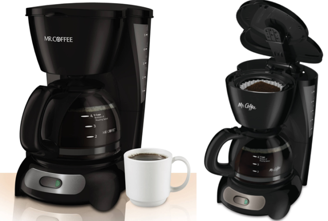 $5.60 (Reg $15) Mr. Coffee 5-Cup Coffeemaker + FREE Pickup