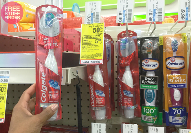 $3.12 (Reg $8.49) Colgate Optic White Power Toothbrush at CVS