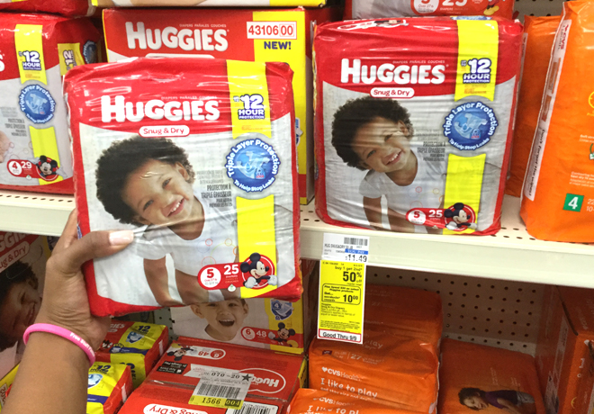 *HOT* $4.12 (Reg $11.49) Huggies Jumbo Pack Diapers at CVS