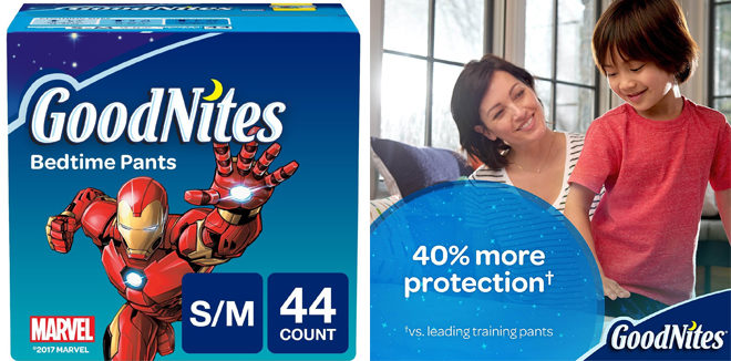 $20.69 GoodNites Bedtime Pants 44-Count + FREE Shipping