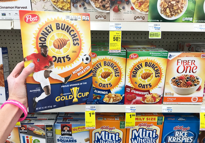 *HOT* $0.74 (Reg $4.69) Post Honey Bunches of Oats Cereal at CVS (Print Now!)