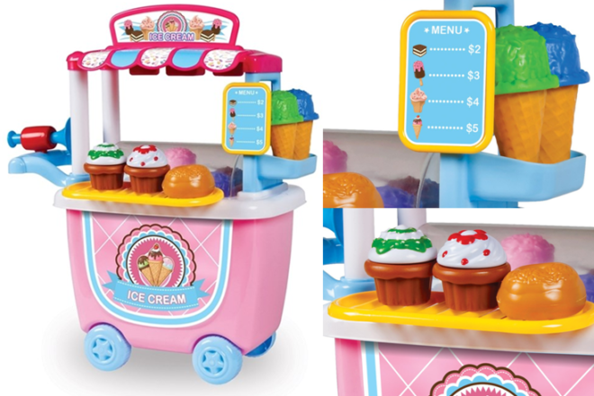 $19.99 (Reg $40) World Tech Toys 14-Piece Ice Cream Cart Playset + FREE Shipping