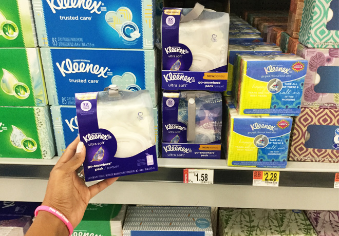 FREE Kleenex Ultra Soft Go-Anywhere Pack at Walmart + $0.17 Moneymaker