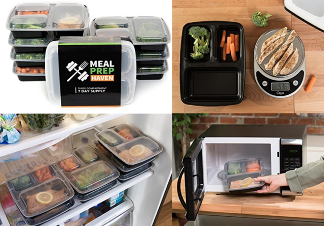 $11.35 (Reg $29) Meal Prep Food Containers 7-Pack + FREE Shipping