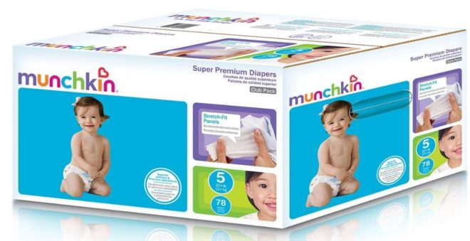 $6.47 (Reg $20.59) Munchkin 78-Count Diapers + FREE Shipping