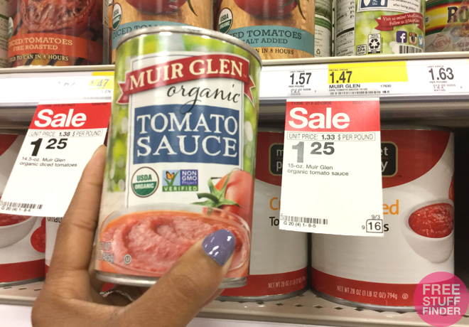 $0.75 (Reg $1.47) Muir Glen Organic Tomato Sauce at Target