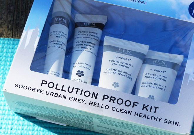 *HOT* $24 ($47 Value) Ren Polution Proof Facial Kit