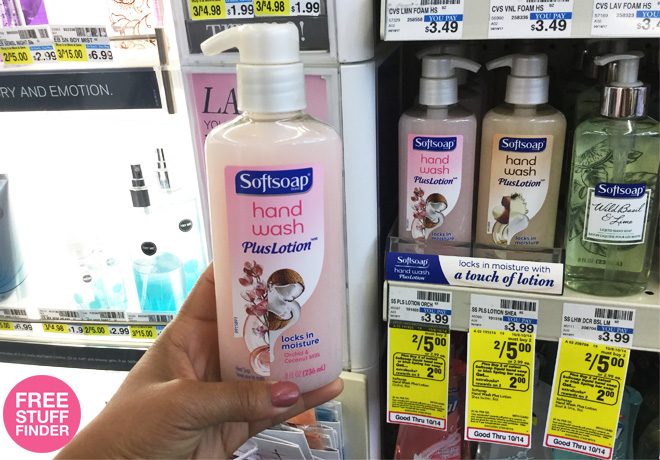 $1.50 (Reg $4) Softsoap Liquid Hand Soap Plus Lotion at CVS