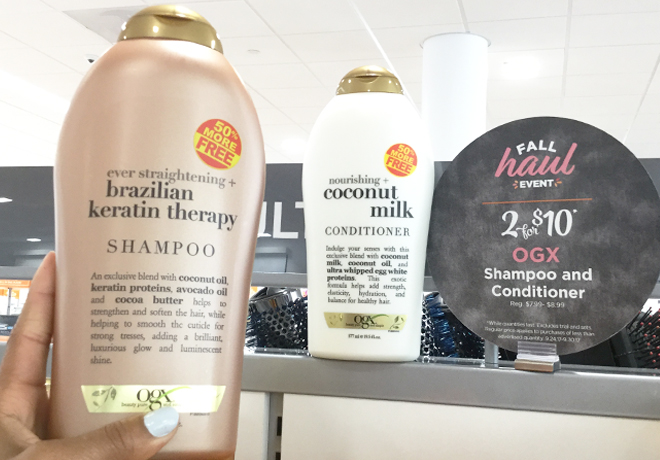 $5 (Reg $8) OGX Shampoo & Conditioners