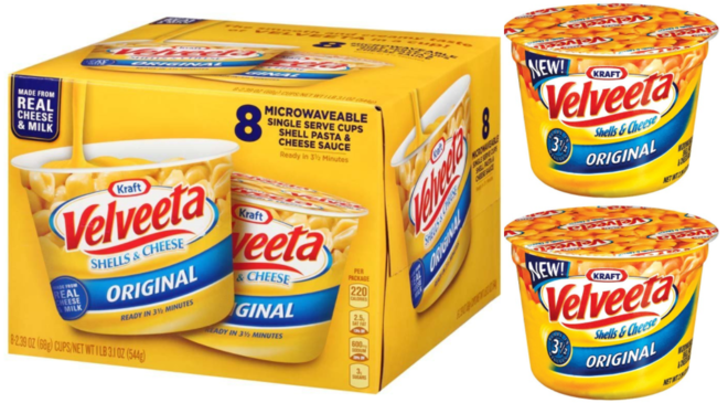 $5.64 Velveeta Shells & Cheese 8-Pack + FREE Shipping (Only $0.70 Each!)