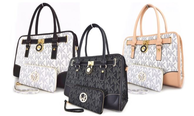 $39.99 (Reg $200) WK Collection 2-Piece Handbag and Purse Set + FREE Shipping