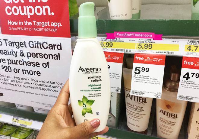 *HOT* $0.14 (Reg $4.39) Aveeno Brightening Cleanser at Target (Print Now!)