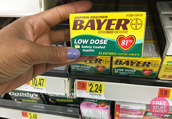 $1.24 (Reg $2.24) Bayer Aspirin at Walmart