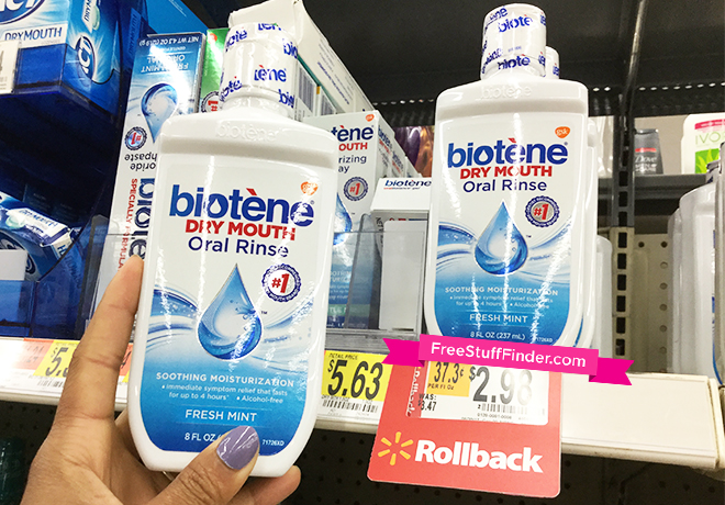 $1.48 (Reg $2.98) Biotene Oral Rinse at Walmart