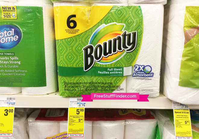 $4.11 (Reg $9) Bounty 6-Pack Paper Towels at CVS (Print Now!)