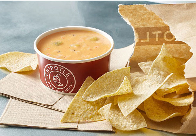 Free Chipotle Queso & Chips with Purchase (1st 75,000)