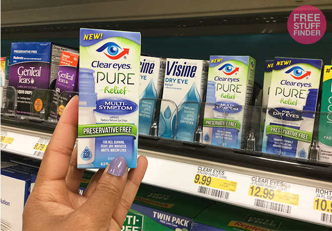 *HOT* $0.99 (Reg $10) Clear Eyes Pure Relief Eye Drops at Target