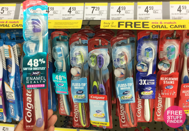 $2.86 (Reg $5) Colgate 360 Manual Toothbrush at Walgreens