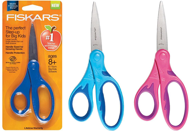 *HOT* $0.75 (Reg $4) Fiskars Softgrip 6-inch Big Kids Scissors