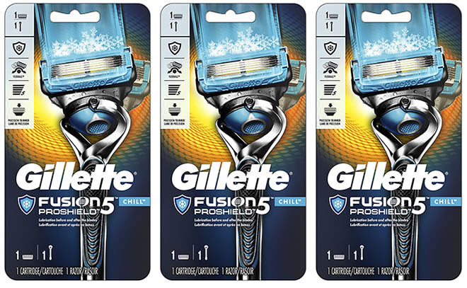 $2.97 (Reg $10.49) Gillette Fusion5 ProShield Men's Razor & Refill