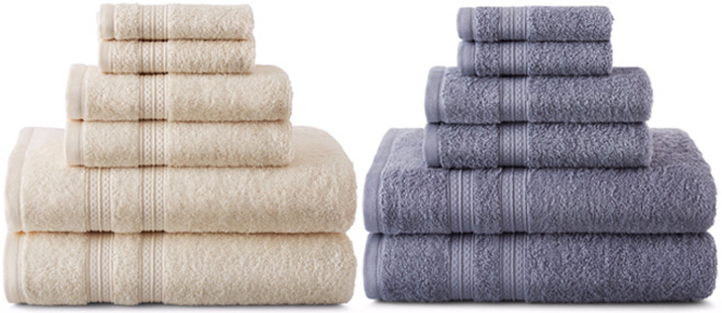 Towels in different colors