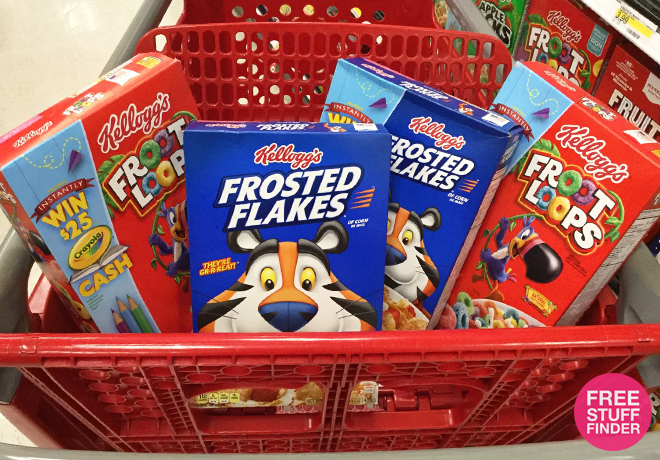 $1.69 (Reg $3) Kellogg's Frosted Flakes or Froot Loops Cereal at Target