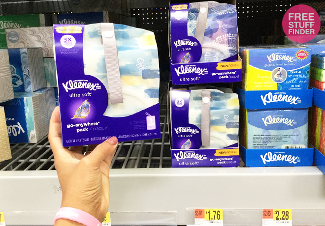 *HOT* $0.01 (Reg $2) Kleenex Go Anywhere Tissue Packs at Walmart (Print Now!)